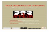 Guía didáctica de Amnesia - zinhezba.org · grandes oportunidades para reflexionar con niños y jóvenes. ... Estudiar los diversos lenguajes y formas de transmitir información:
