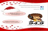 94.9 Radio Universidad de Pamplona La Radio Joven y ... · Pamplona brinda un espacio de una hora diaria para prepararnos para la llegada de la navidad como debe ser, escuchenos a