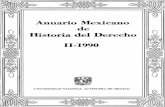 Anuario Mexicano de - colmich.edu.mx · anuario mexicano de historia del derecho ll-1990 universidad nacional aut6noma de mexico mexico 1990