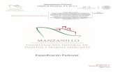 Administracion Portuaria Integral de Manzanillo, S.A. De … Particulares... · ... de principio de curva circular (PC o EC), de término de curva circular (PT o CE) y ... mano de