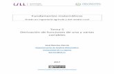 Fundamentos matemáticos - Campus Virtual ULL · 2017-07-03 · Cálculo de la derivada ... Derivación de funciones implícitas ... El concepto de diferencial es extremadamente sutil