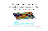 Ejercicios de matemáticas de 4º de ESO - IES RÍO … · Julián Moreno Mestre Academia Las Rozas – 3 – Temario de 4º ESO de Matemáticas. Decreto 23/2007, de 10 de mayo, del