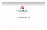 Categorías de PEP - pemex.com … · Propiedad de Petróleos Mexicanos está estrictamente prohibida su reproducción parcial o total. Categorías de PEP
