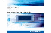 NS-Designer Manual de operaciones - assets.omron.eu · 8-1 Función Test(Prueba) 10-1 Transferencia de datosalPT Cat. No. V074-ES2-05 ... debe tener conocimientos de sistemas eléctricos