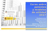 Curso sobre patentes y modelos de utilidad 2017 - …€¦módulo de Transferencia y lo relativo a modelos de utilidad se ... La metodología didáctica general se basa en ejemplos