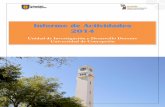 Informe de Actividades 2014 - Dirección de Docenciadocencia.udec.cl/unidd/images/stories/documentos/... · Unidad de Investigación y Desarrollo Docente Universidad de Concepción.