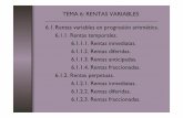 TEMA 6: RENTAS VARIABLES 6.1.Rentas variables ocw.· 6.1.Rentas variables en progresión aritmética.