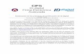 CPS - id.com.uy · CPS ID-digital Firma Electrónica Avanzada Declaración de las prácticas de certificación de ID-digital Versión 2.00 Fecha de Publicación: Diciembre del 2013