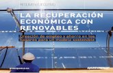LA RECUPERACIÓN ECONÓMICA CON RENOVABLESarchivo-es.greenpeace.org/espana/Global/espana/2014/Report/cambio... · Factura de la luz Gasto energético de las familias Esfuerzo económico