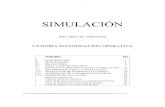 CÁTEDRA INVESTIGACIÓN OPERATIVA - … y simulaci…2 I. INTRODUCCIÓN La simulación es un método numérico de resolución de modelos lógico-matemáticos, caracterizado por el