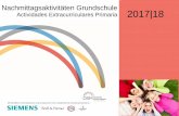 Nachmittagsaktivitäten Grundschule Actividades ...dsmadrid.org/wp-content/uploads/2016/03/3-Broschüre-Grundschule... · Los niños no pueden quedarse simplemente en el patio hasta