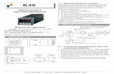 K49 - ascontecnologic.com · entrada de señal es de termopar J). Recomendamos que la modificación de los parámetros esté acorde a su aplicación (p. ej. la correcta entrada de