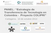 PANEL: “Estrategia de - Oficina Española de Patentes y ...€¦ · •Colombia Construye y Siembra futuro •Conpes 3280 •Conpes 3527 •Conpes 3582 •Conpes 3659 •Conpes