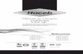 Manual de Usuario - Haceb | Fabricantes y ... · Calibración y ajustes del tornillo bypass ... temporizador, compresor y descongelación del evaporador por resistencia eléctrica.