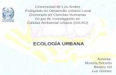 ECOLOGÍA URBANA - forest.ula.ve Profa Morella... · Universidad de Los Andes Postgrado en Desarrollo Urbano Local Doctorado en Ciencias Humanas Grupo de Investigación en Calidad