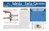 Iglesia en Coria-Cáceres · reflexiones, oraciones y dibujos de Patxi Fano para el Evangelio diario: ... no a la Pascua” creados por siete religiosos jóvenes de distintas con-
