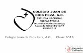 Colegio Juan de Dios Peza, A.C. Clave: 6513conexiones.dgire.unam.mx/wp-content/uploads/2017/10/Colegio-Juan... · leyes de Newton y sus aplicacion es n problema s de causa y efecto