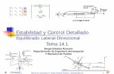 Estabilidad y Control Detallado - aero.us.esaero.us.es/adesign/Slides/Temas/Tema_14_1 - Estabilidad Detallada... · Estabilidad y Control Detallado Equilibrado Lateral-Direccional