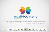 La comunicación - adalidgroup.com · Empresa de cosméticos La comunicación es una herramienta imprescindible para emitir mensajes que lleguen a ... (webs, prensa escrita, eventos,