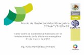 Fondo de Sustentabilidad Energética CONACYT … · 2015-01-30 · oFuentes renovables de energía. ... clasificados por las zonas climáticas sugeridas por la guía Conafovi del