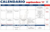 Presentación de PowerPoint - luiscampino.clluiscampino.cl/.../uploads/2016/03/CALENDARIO-septiembre2017.-ppt.… · FIESTAS PATRIAS (Pre Básica) 15 •FIESTAS DE LA CHILENIDAD SALIDA