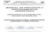 Manual de Procesos y Procedimientos Operativos · 0$18$/ '( 352&(626 < 352&(',0,(1726 23(5$7,926 &ygljr 0 23* ,62 'rfxphqwr &rqwurodgr)hfkd hoderudflyq 0du]r $fwxdol]dflyq
