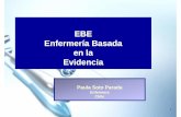 EBE Enfermería Basada en la Evidencia - Grupo de …electrofisiologia.enfermeriaencardiologia.com/wp-content/uploads/... · Medicina basada en la Evidencia ... Compatibiliza Compatibiliza
