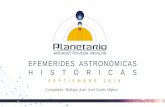 EFEMÉRIDES ASTRONÓMICAS H I S T Ó R I C A S · Astronómica Internacional (2012-2015) y fue presidente del Grupo de Trabajo sobre Nomenclatura de Lluvias de Meteoros (2006-2012)