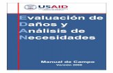 Evaluación de Daños y Análisis de Necesidadesdiplomadogsrd.socialesudec.cl/.../2011/09/Manual-de-campo-EDAN.pdf · Evaluación de Daños y Análisis de Necesidades - EDAN [- 2