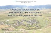ENERGIA SOLAR PARA EL DESARROLLO DE REGIONES RURALES ...fc.uni.edu.pe/mhorn/Horn_SPES Lima 2011.pdf · ENERGIA SOLAR PARA EL DESARROLLO DE REGIONES RURALES ANDINAS ALEJADAS ... ¿