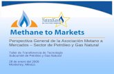 Perspectiva General de la Asociación Metano a …³n Metano a Mercados y Soporte de Natural Gas STAR Oportunidades en el Sector Petróleo y Gas Recursos para promover proyectos de