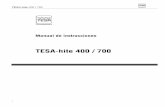 TESA-hite 400 / 700 - disheco.com · comando 12 . TESA-hite 400 / 700 4 1 PRINCIPALES CARACTÉRÍSTICAS ... Para más información sobre el procedimiento de palpado para la toma de