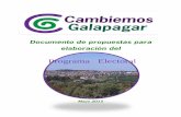 Programa Electoral - cambiemosgalapagar.netcambiemosgalapagar.net/wp-content/uploads/2015/05/PROGRAMA-C… · Programa Electoral. INTRODUCCIÓN: SITUACIÓN ACTUAL DE GALAPAGAR ...