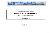 MANUAL DE ORGANIZACIÓN Y FUNCIONES (MOF) …sedachimbote.bahiastudios.com/documentos/5-MOF.pdf · 5.5.2.1.2 EQUIPO DE CARTOGRAFIA 256 5.5.2.1.3 MEDICION DE CONSUMOS 259 ... específicas,