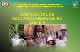 GESTIÓN DE LOS RECURSOS HÍDRICOS EN BOLIVIA rrhh_perú.pdf · DERECHOS FUNDAMENTALES ... Los recursos hídricos en todos sus estados, superficiales y ... enmarcado en los principios