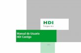 Manual de Usuario HDI Contigo - … · inteligente. De igual manera, brinda la posibilidad de realizar un enlace directo con la Aseguradora para solicitar asistencia vial o reportar