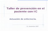 Taller de prevención en el paciente con IC - fesemi.org · anímico, con menores niveles de depresión y ansiedad. La autoestima de las personas que hacen ejercicio suele ser más