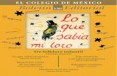 EL COLEGIO DE MÉXICO - libros.colmex.mx · ritmo, con el juego Ðy con el juego m s emocionante y m s alegre y alegrador de todos: el lenguaje. (En los primeros meses de la infancia,