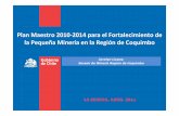 Plan Maestro 2010-2014 para el Fortalecimiento de la ... · Plan Maestro 2010-2014 para el Fortalecimiento de la Pequeña Minería en la Región de Coquimbo LA SERENA, ... Plan de