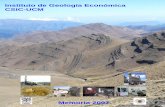 Instituto de Geología Económica CSIC-UCM · Código y Título: CGL2007-28731-E/BTE. Geoquímica isotópica de los sedimentos del Pérmico Superior de la Cordillera Ibérica, España.