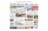 SÍNTESIS DE PERIÓDICOS LOCALES - asezac.gob.mxntesis periódicos... · tiene el municipio de Guadalupe, fue un tema que en su momento la Legislatura, y ... Miércoles 19 de junio