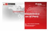 Gobierno Electrónico en el Perú · 2018-09-12 · física, el software y la contratación de los recursos humanos que hagan ... El Gobierno Electrónico, ... información básica