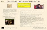 ORÍGENES DE LA GEOMETRÍA PROYECTIVA - …jesusr/expogp/pdfs/expogp/geopint.pdf · La Geometría Proyectiva tiene sus orígenes en la pintura del Renacimiento. Después en el siglo