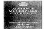 Colección «ARCHIVOS MUNICIPALES ONUBENSESB · algunas cajas y carpetas archivadoras y una parte de ella, sobre todos los libros, empaquetados, ... clasificación y páginas del