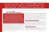 Evaluación de Actium® como precursor de la … · Tabla 2. Kg de pimiento rojo recolectado por tesis y fecha Ensayo en un cultivo de pimiento amarillo en Campo de Cartagena: El