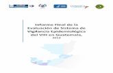 Informe Final ESV Guatemala v2 - comisca.netcomisca.net/sites/default/files/InformeFinalEvaluacionSist_Vig_Epi... · Informe Final de los Resultados de la Evaluación del Sistema