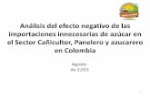 Análisis del efecto negativo de las importaciones ...dignidadagropecuaria.org/wp-content/...SECTOR-CAÑICULTOR-PANE… · reforma agraria a lo largo y ancho del país panelero colombiano.