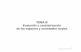 TEMA III Evolución y caracterización de los espacios y ...€¦ · 2013): SOFA 2007. II Parte, dedicada a una visión regional. III Parte: anexo ... ¬ ... arado romano con reja