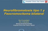 Neurofibromatosis tipo 1 y Feocromocitoma bilateralsendimad.org/sesiones/feocromocitoma_bilateral.pdf · ¾Histerectomía por miomatosis uterina hace 9 años. Apendicectomía. ...