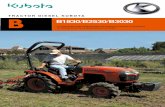 TRACTOR DIESEL KUBOTA B B1830 B2530 B3030 - …agricolablasco.com/Tractores/Kubota/Tractores/1_B_B2530_3030.pdf · trasero, cabina de origen con aire acondicionado (B3030), mayor